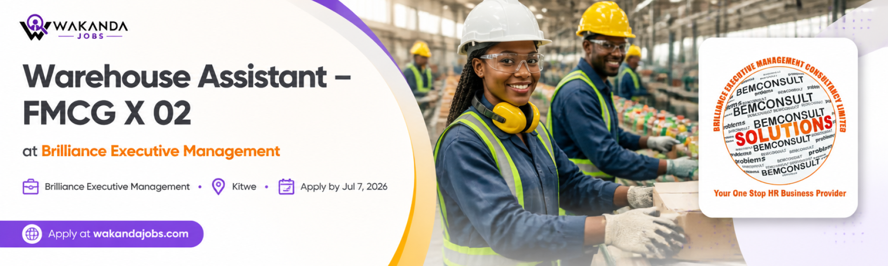 Warehouse Assistant – FMCG X 02