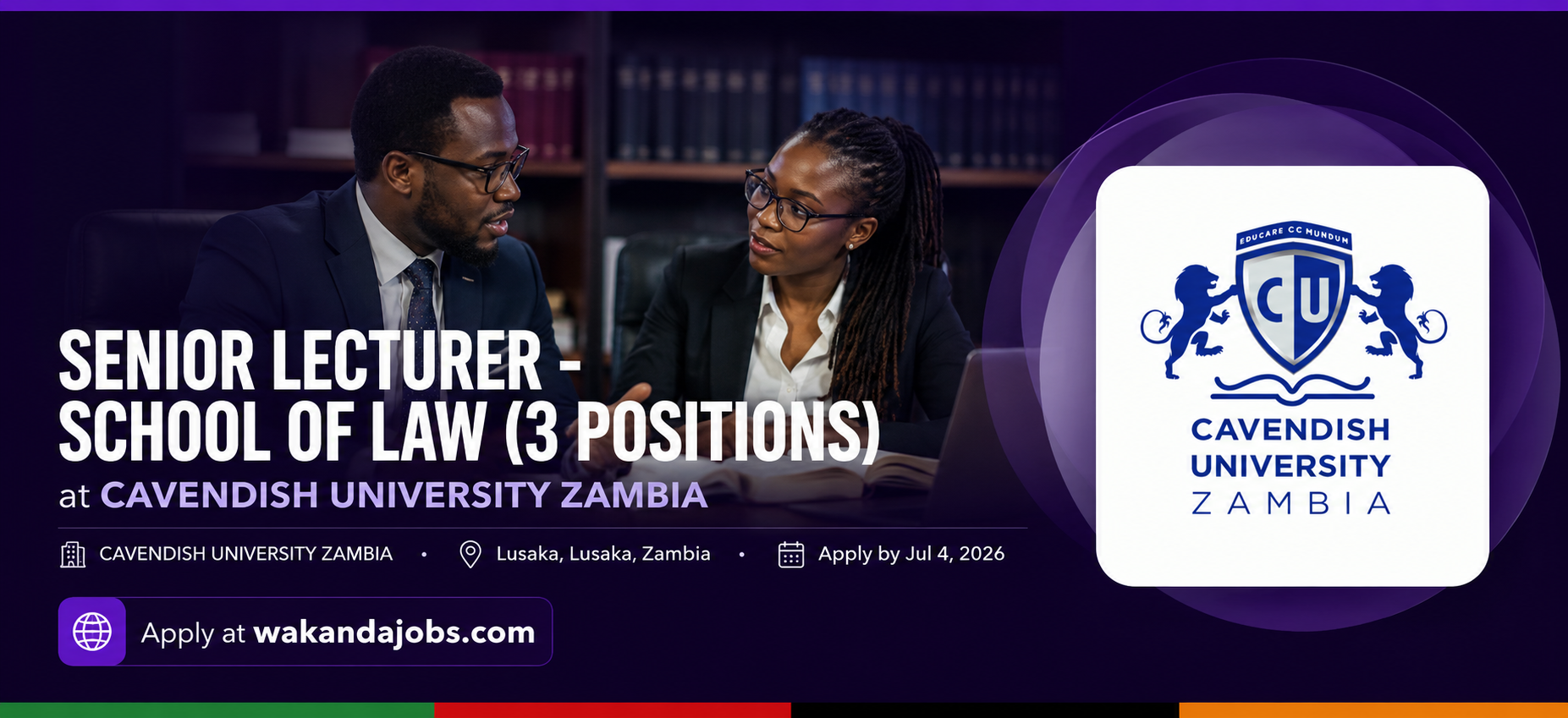 SENIOR LECTURER - SCHOOL OF LAW (3 POSITIONS)