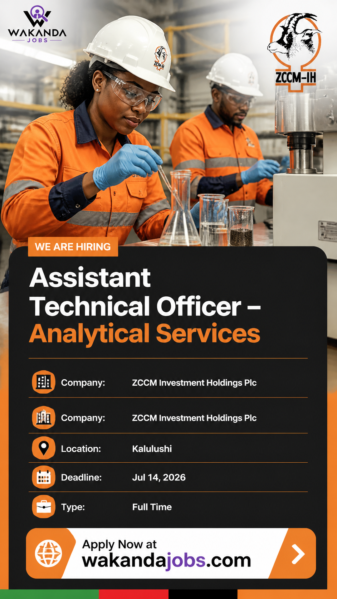 Assistant Technical Officer – Analytical Services