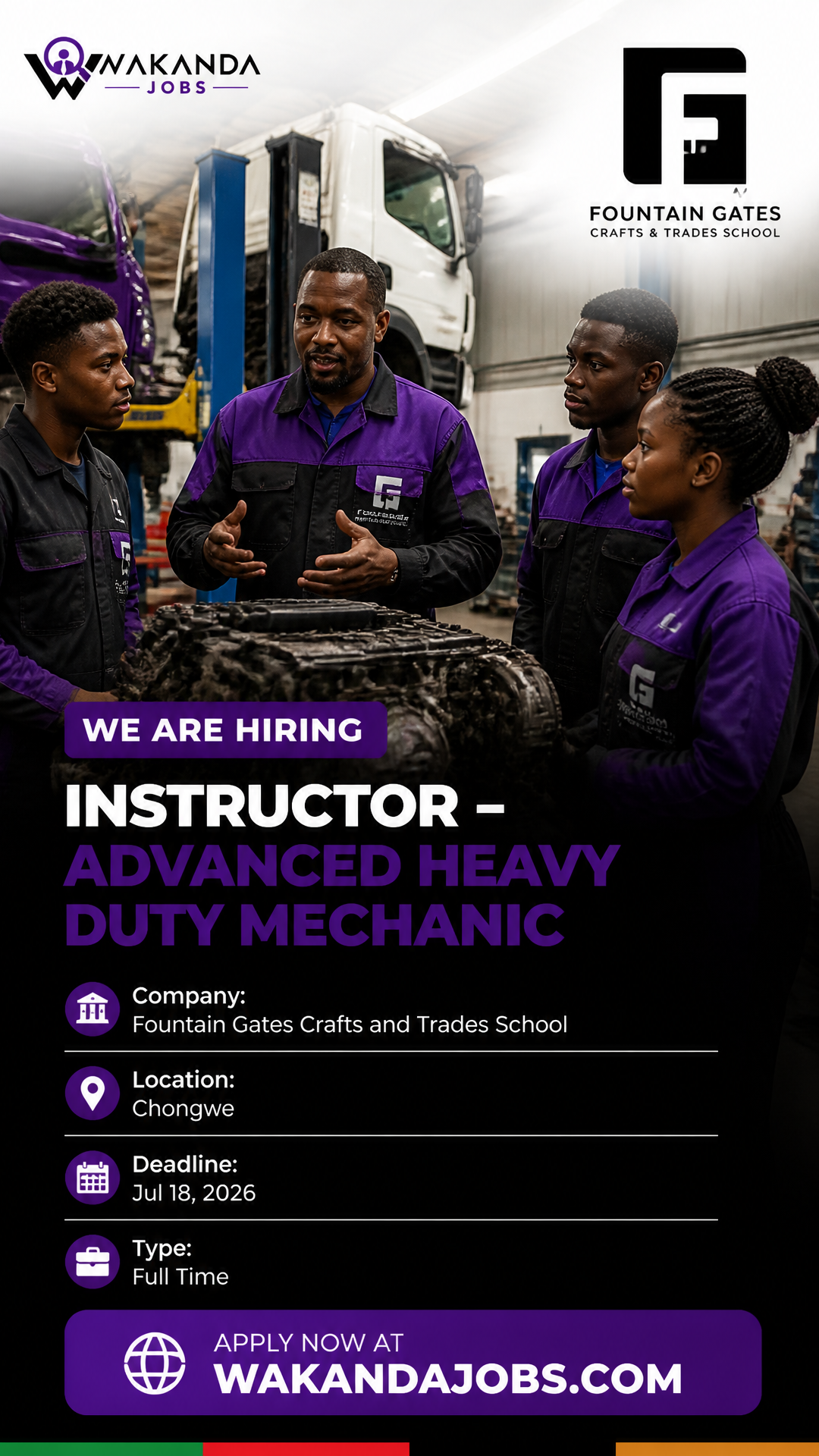 Instructor – Advanced Heavy Duty Mechanic