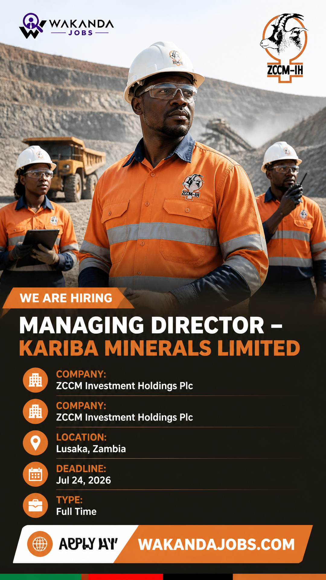 Managing Director – KARIBA MINERALS LIMITED