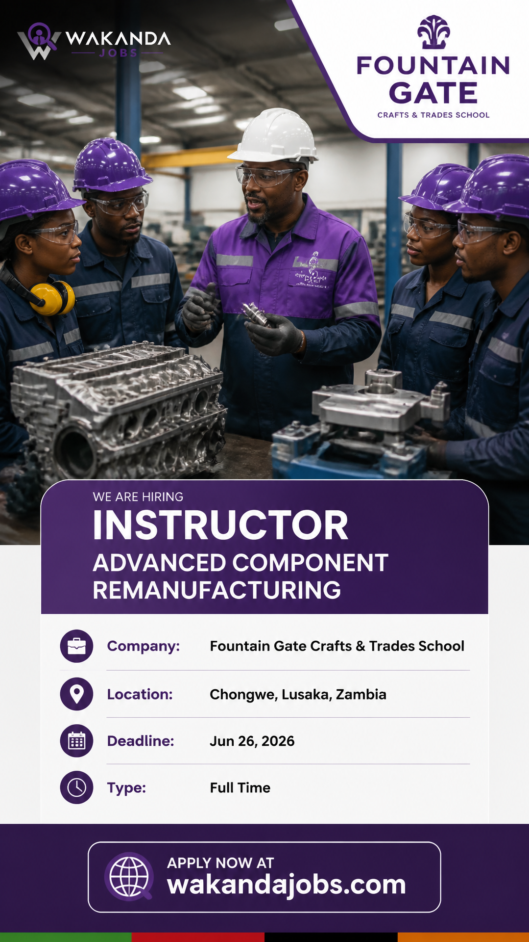 Instructor - Advanced Component Remanufacturing