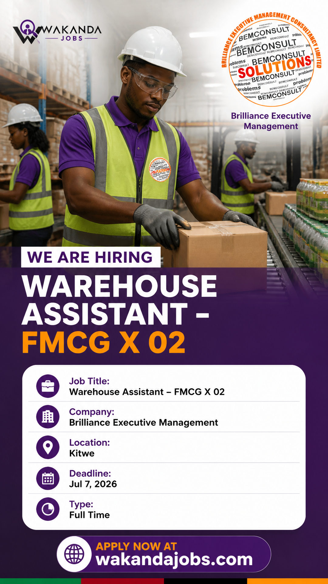 Warehouse Assistant – FMCG X 02