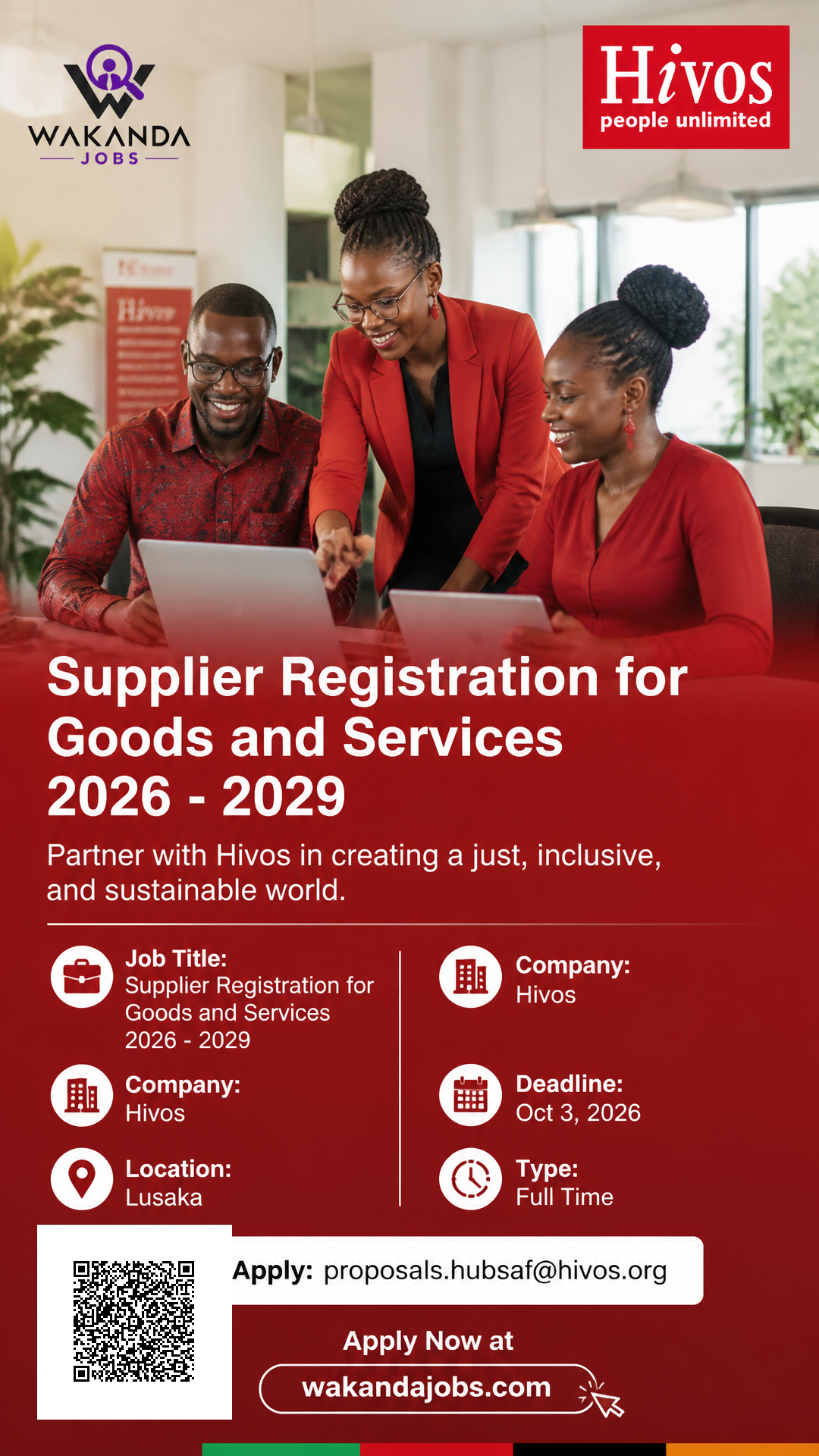 INVITATION TO BE INCLUDED ON APPROVED SUPPLIERS’ LIST FOR GOODS AND SERVICES 2026 - 2029