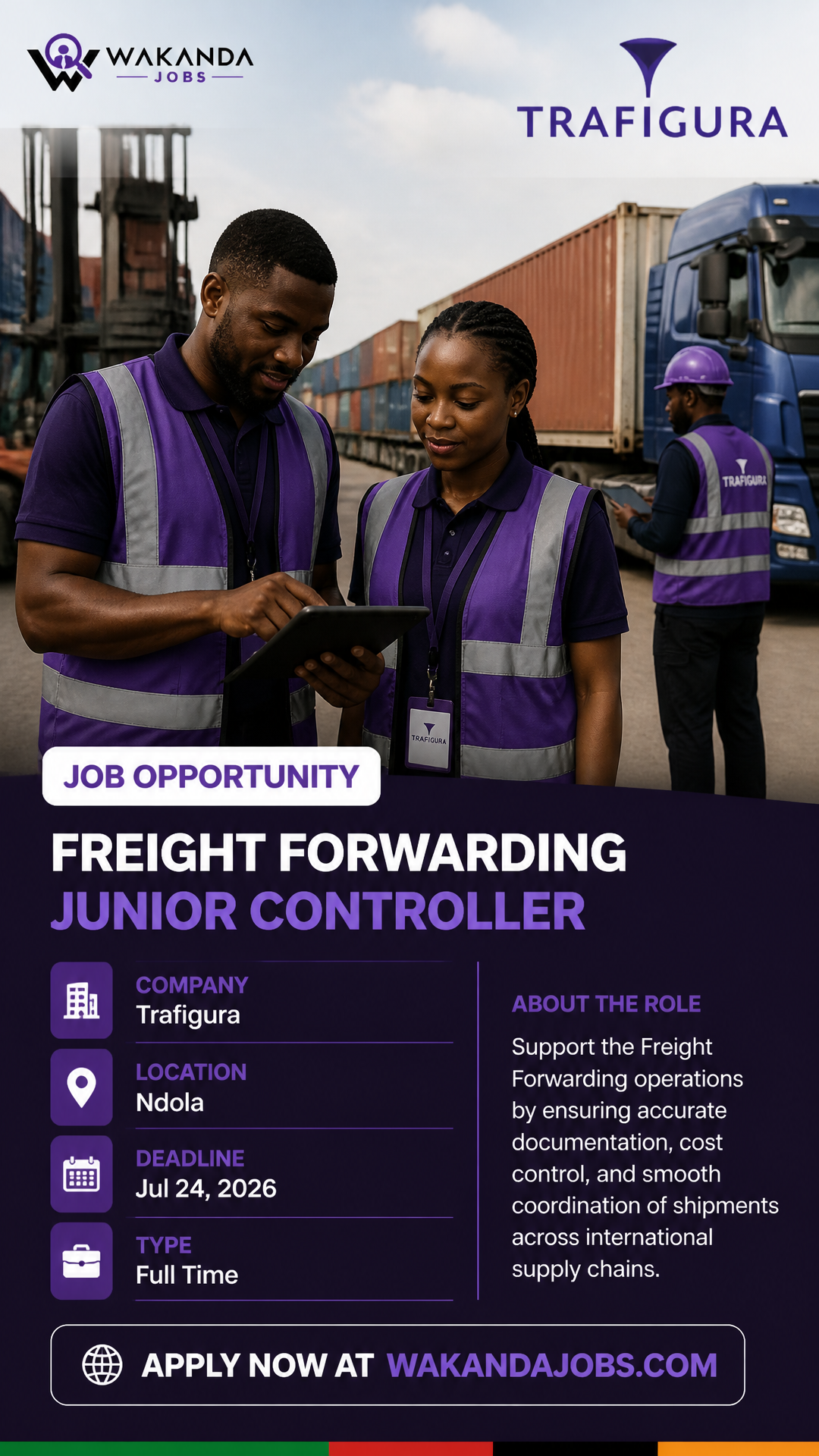 Freight Forwarding Junior Controller