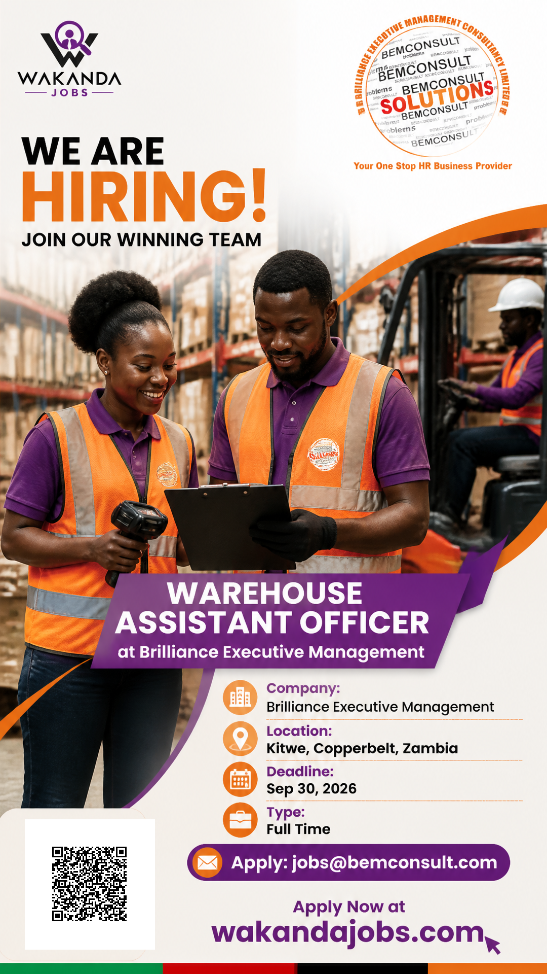 Warehouse Assistant Officer