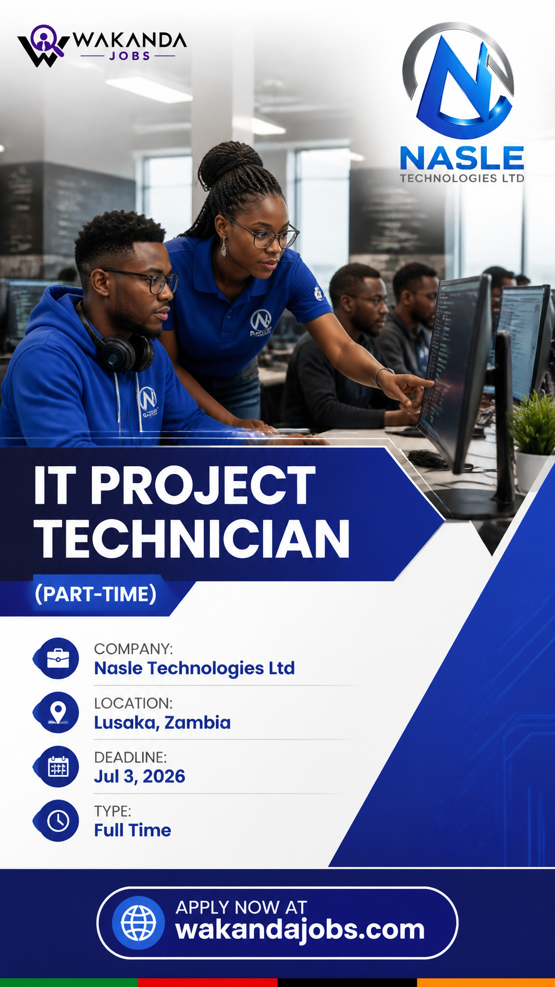 IT PROJECT TECHNICIAN (Part-Time).
