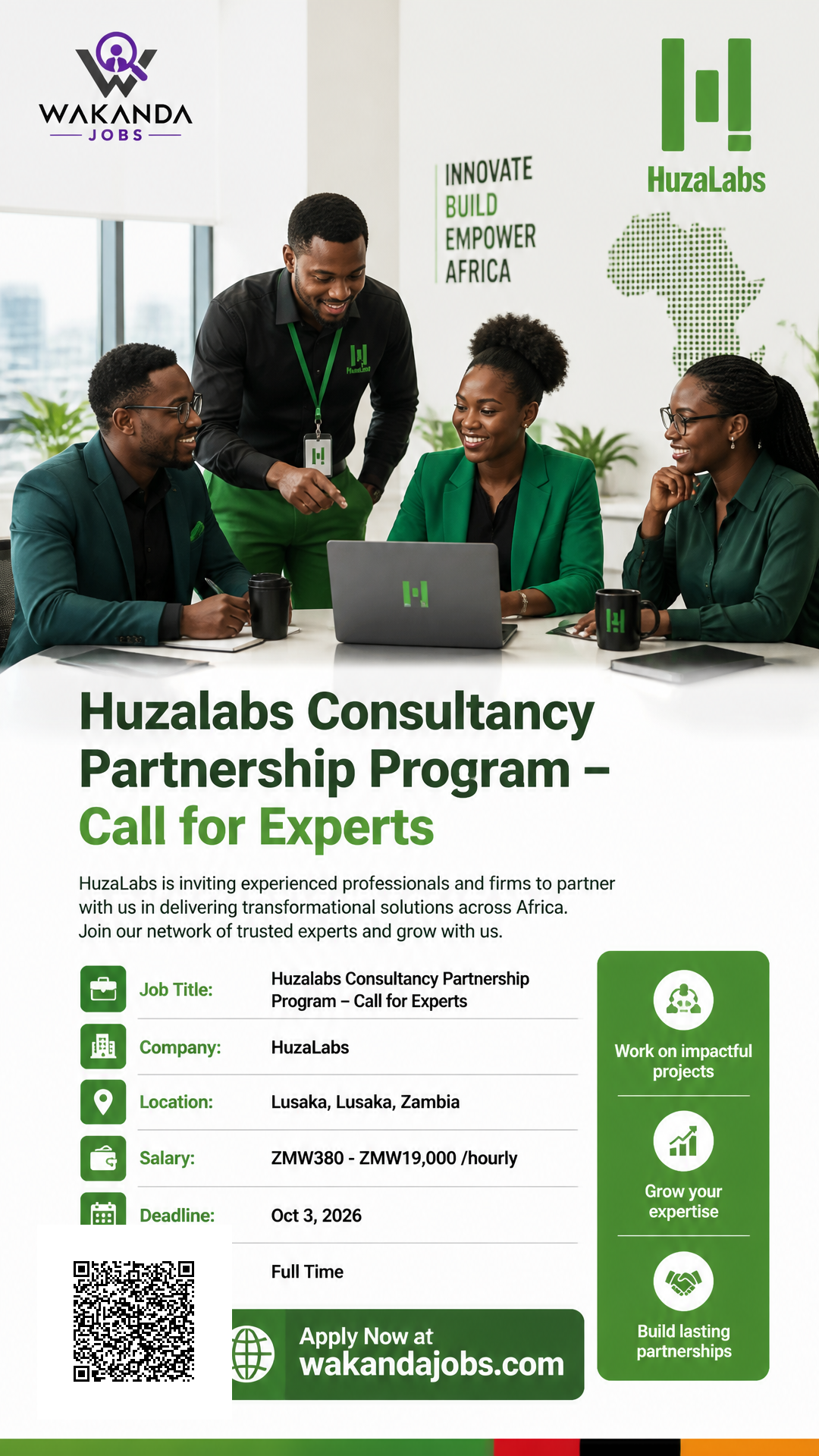 Huzalabs Consultancy Partnership Program – Call for Experts