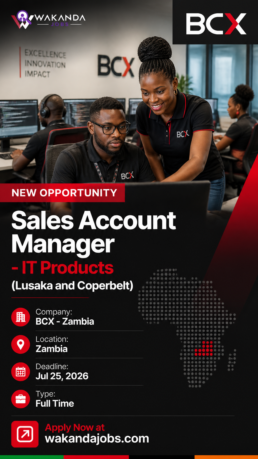 Sales Account Manager - IT Products (Lusaka and Coperbelt)
