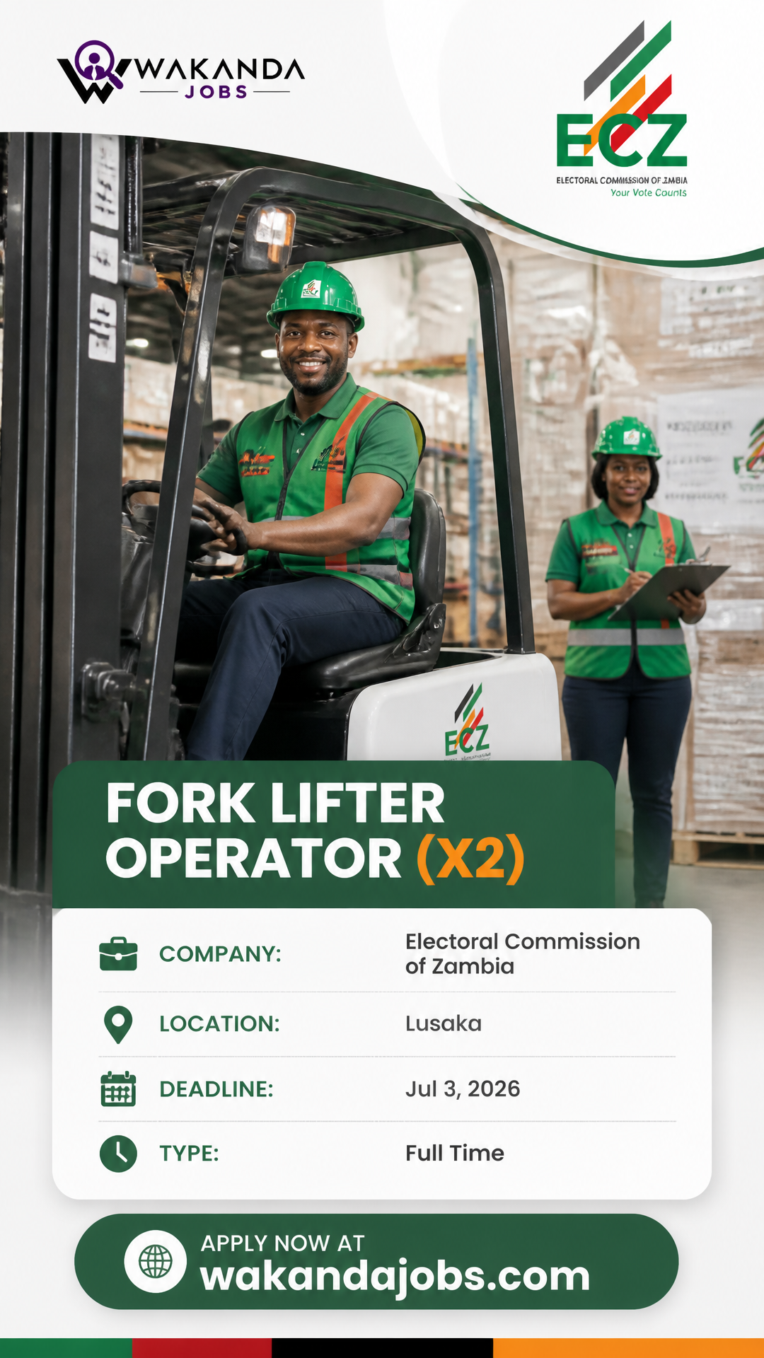 Fork Lifter Operator (x2)