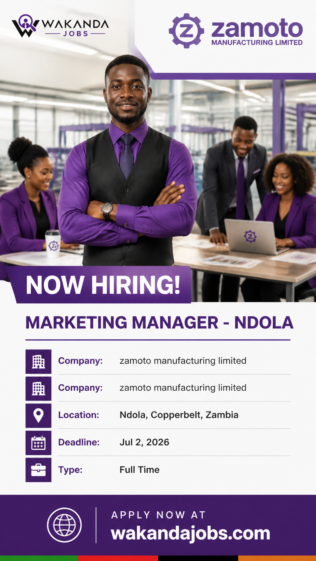 Marketing manager - Ndola